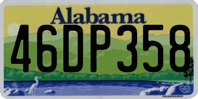 AL license plate 46DP358