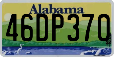 AL license plate 46DP370