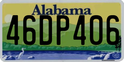 AL license plate 46DP406