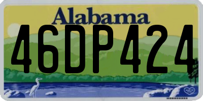 AL license plate 46DP424