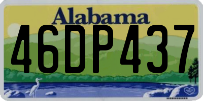 AL license plate 46DP437