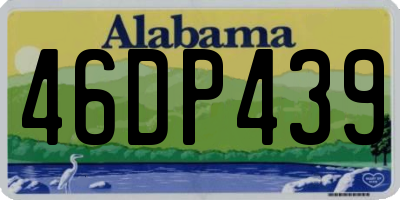 AL license plate 46DP439