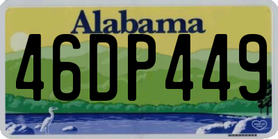 AL license plate 46DP449