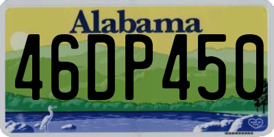 AL license plate 46DP450