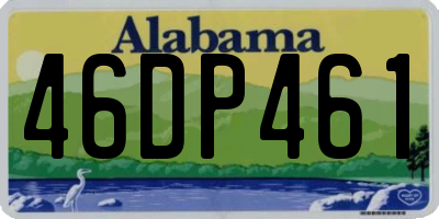 AL license plate 46DP461