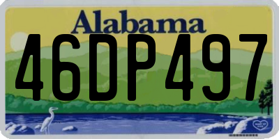 AL license plate 46DP497