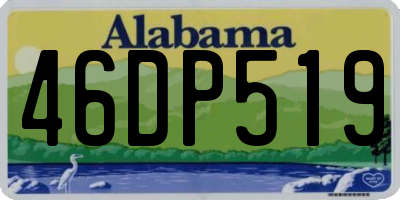 AL license plate 46DP519