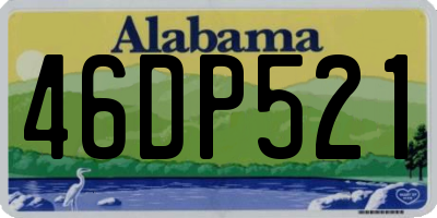 AL license plate 46DP521