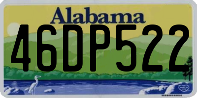 AL license plate 46DP522