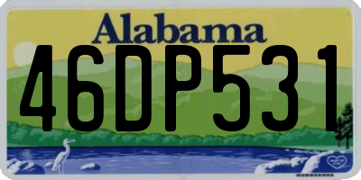 AL license plate 46DP531