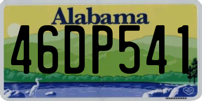 AL license plate 46DP541