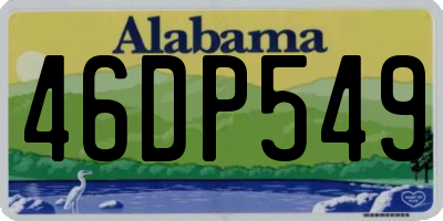 AL license plate 46DP549