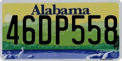 AL license plate 46DP558