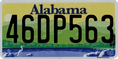 AL license plate 46DP563