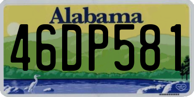 AL license plate 46DP581