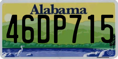 AL license plate 46DP715