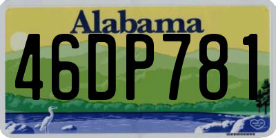 AL license plate 46DP781