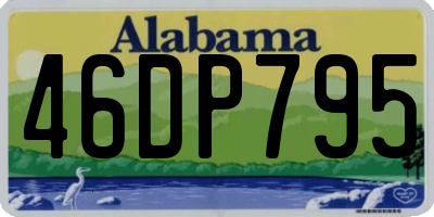 AL license plate 46DP795