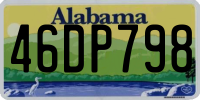 AL license plate 46DP798