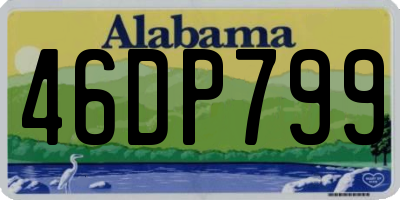 AL license plate 46DP799
