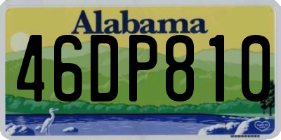 AL license plate 46DP810