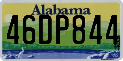 AL license plate 46DP844