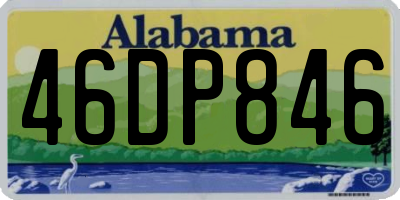AL license plate 46DP846