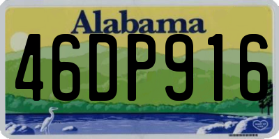 AL license plate 46DP916
