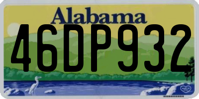 AL license plate 46DP932