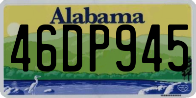 AL license plate 46DP945