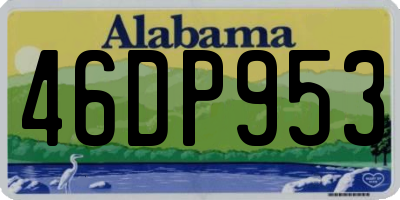 AL license plate 46DP953