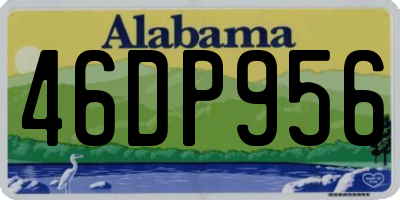 AL license plate 46DP956