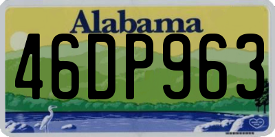 AL license plate 46DP963