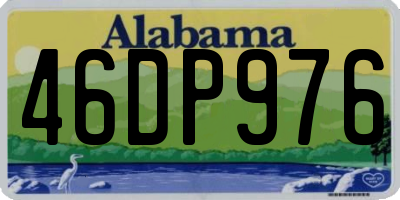 AL license plate 46DP976