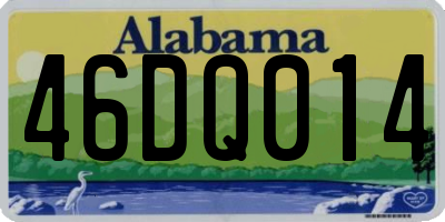 AL license plate 46DQ014