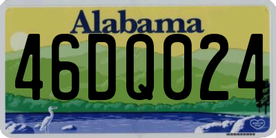 AL license plate 46DQ024
