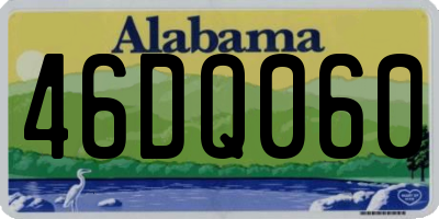 AL license plate 46DQ060