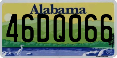 AL license plate 46DQ066