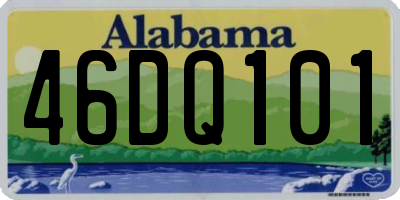 AL license plate 46DQ101