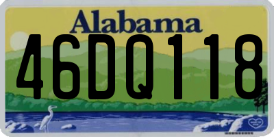 AL license plate 46DQ118