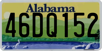 AL license plate 46DQ152