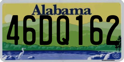AL license plate 46DQ162