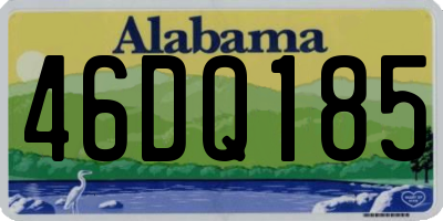 AL license plate 46DQ185
