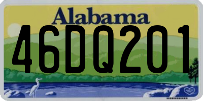AL license plate 46DQ201