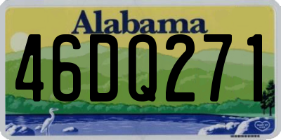 AL license plate 46DQ271