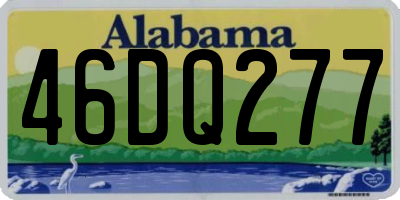 AL license plate 46DQ277