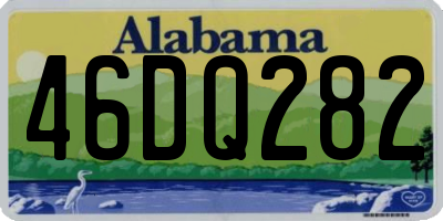 AL license plate 46DQ282