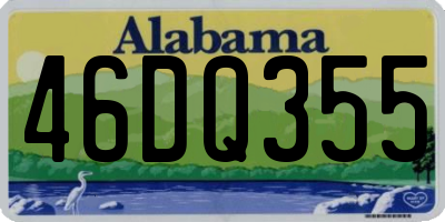 AL license plate 46DQ355