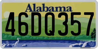 AL license plate 46DQ357