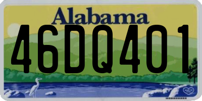 AL license plate 46DQ401
